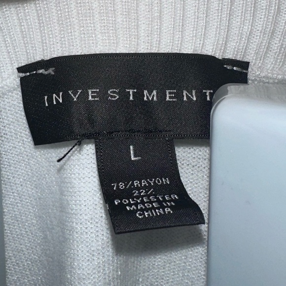 Investments Black and White Button Cowl Sweater - Picture 4 of 4